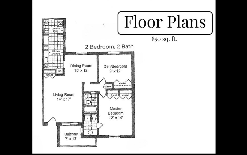 2 Bedroom 2 Bathroom