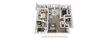 2 Bedrooms, 2 Bathrooms