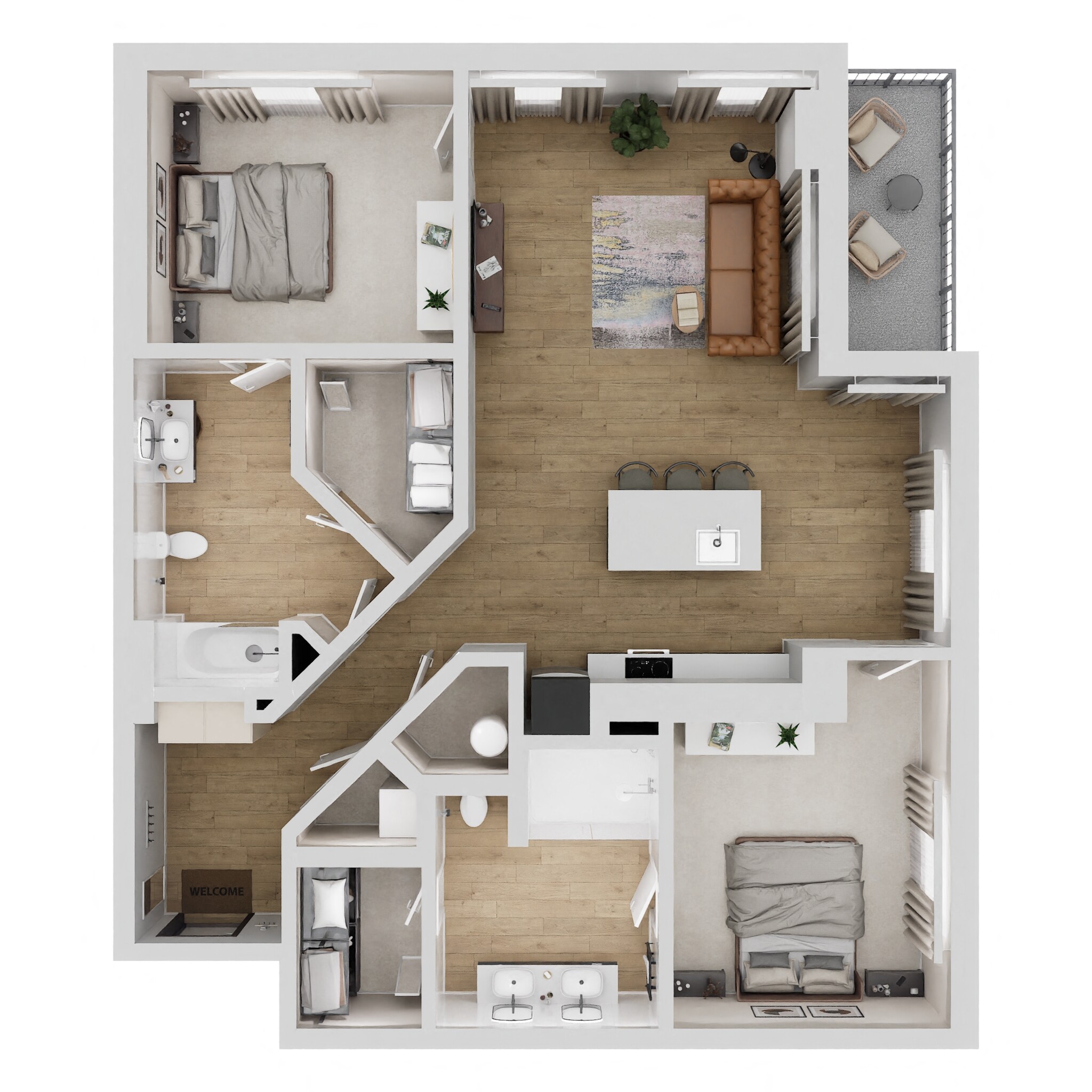 B1 Floorplan - The Howell