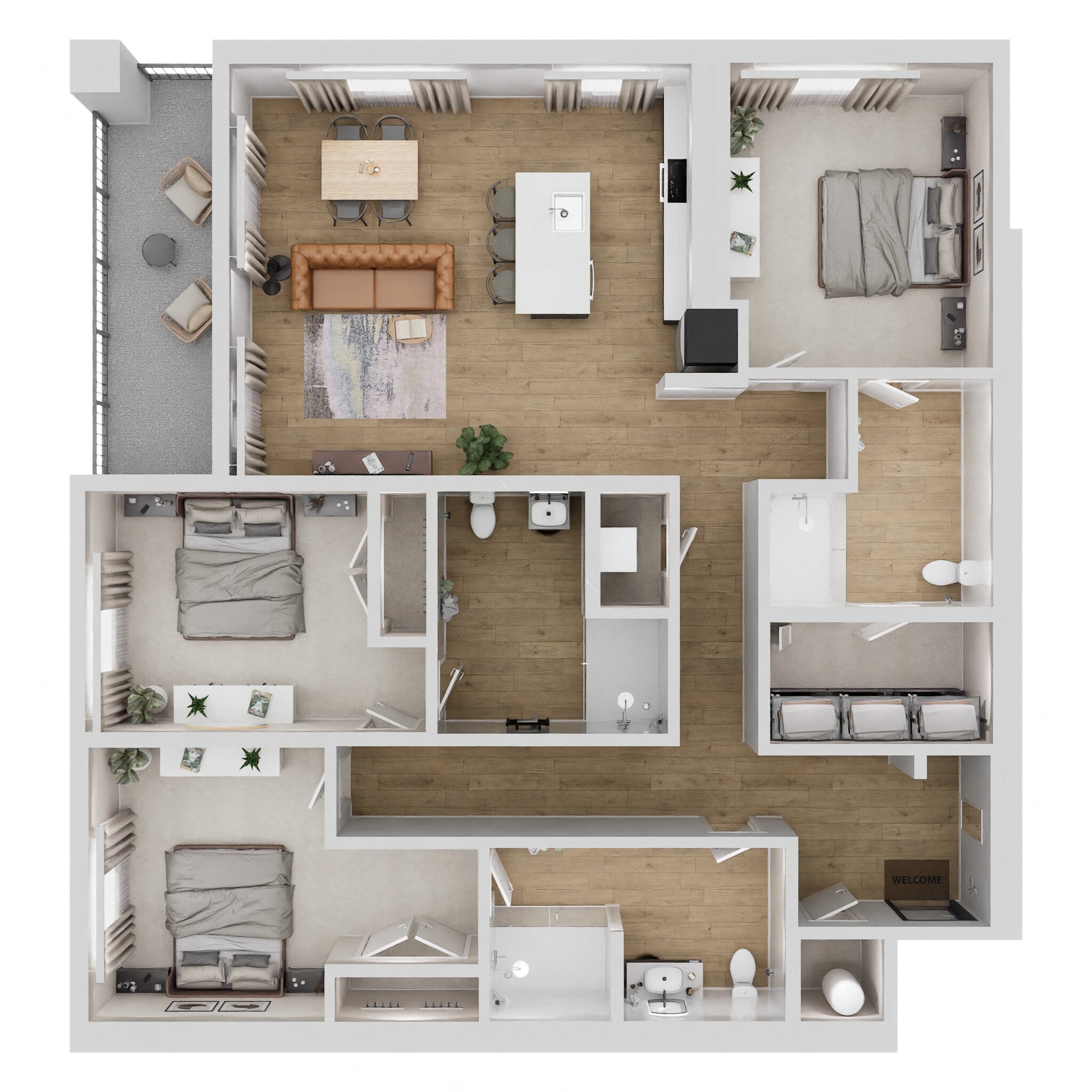 C1 Floorplan - The Howell