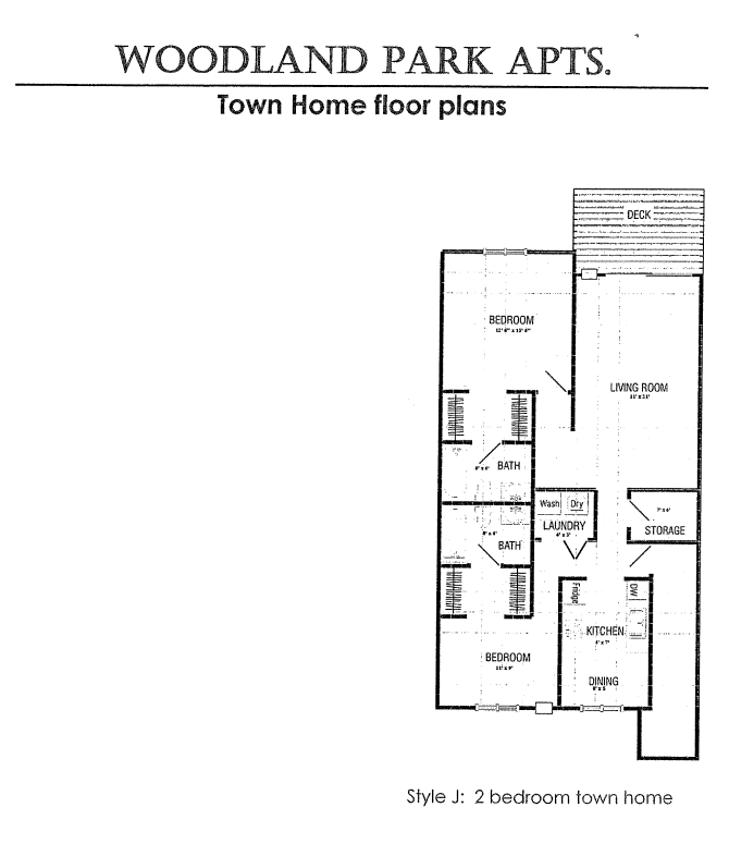 2 Bedrooms 2 bathrooms Town Home