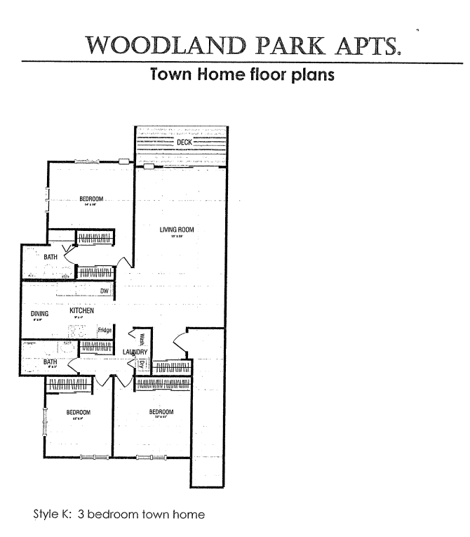 3 Bedroom 2 bathdrooms Town Home