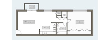 1 Bedroom, 1 Bathroom