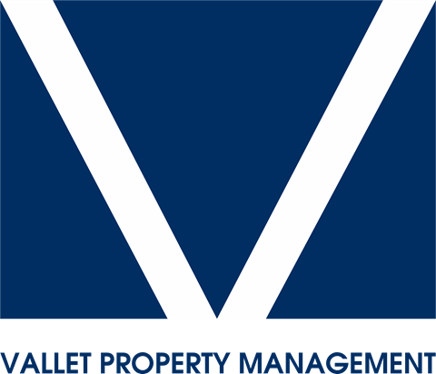 the logo for valley property managements new logo