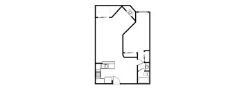 PC-B - 1 Bedroom / 1 Bathroom