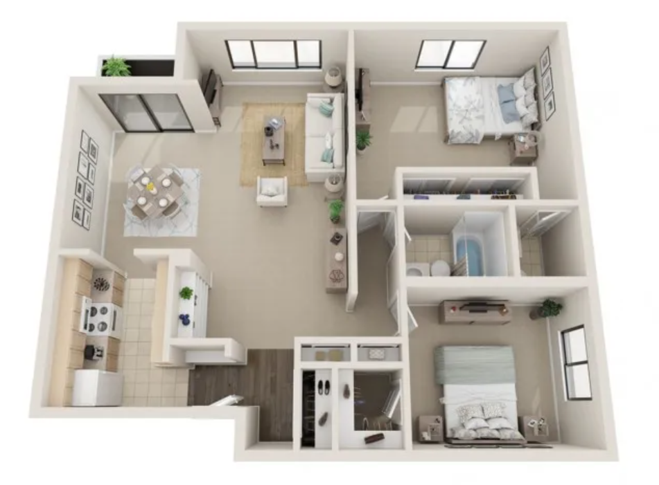 Two Bedroom 1.5 Bath