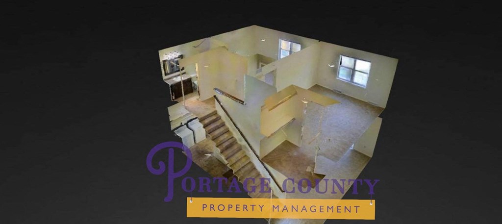 an image of a cut out of a house with stairs