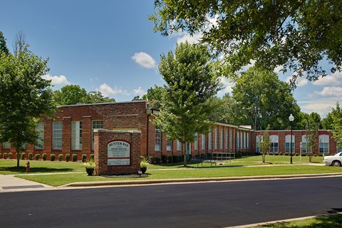 A brick building with a sign that says "Westfield".