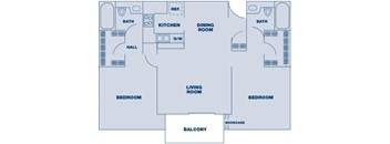 2 Bedroom/ 2 Bath