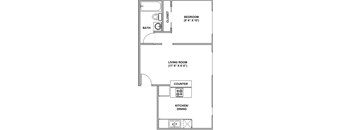 1 Bedroom/ 1 Bath