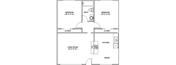 2 Bedroom/ 1 Bath