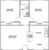 2 Bedroom/ 1 Bath
