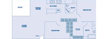 2 Bedroom/ 2 Bath w/ Den