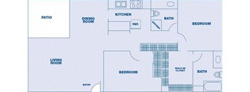 2 Bedroom/ 2 Bath w/ Balcony & View