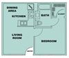 1 Bedroom/ 1 Bath
