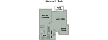 1 Bedroom/ 1 Bath w/ View