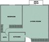 1 Bedroom/ 1 Bath w/ Patio or Balcony