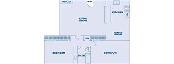 2 Bedroom/ 1 Bath