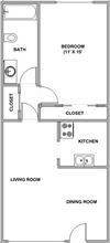 1 Bedroom/ 1 Bath