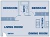 2 Bedroom/ 1 Bath