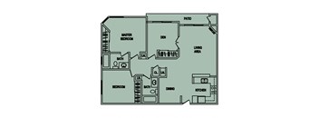 2 Bedroom/ 2 Bath w/ Den