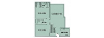 2 Bed/ 2 Bath