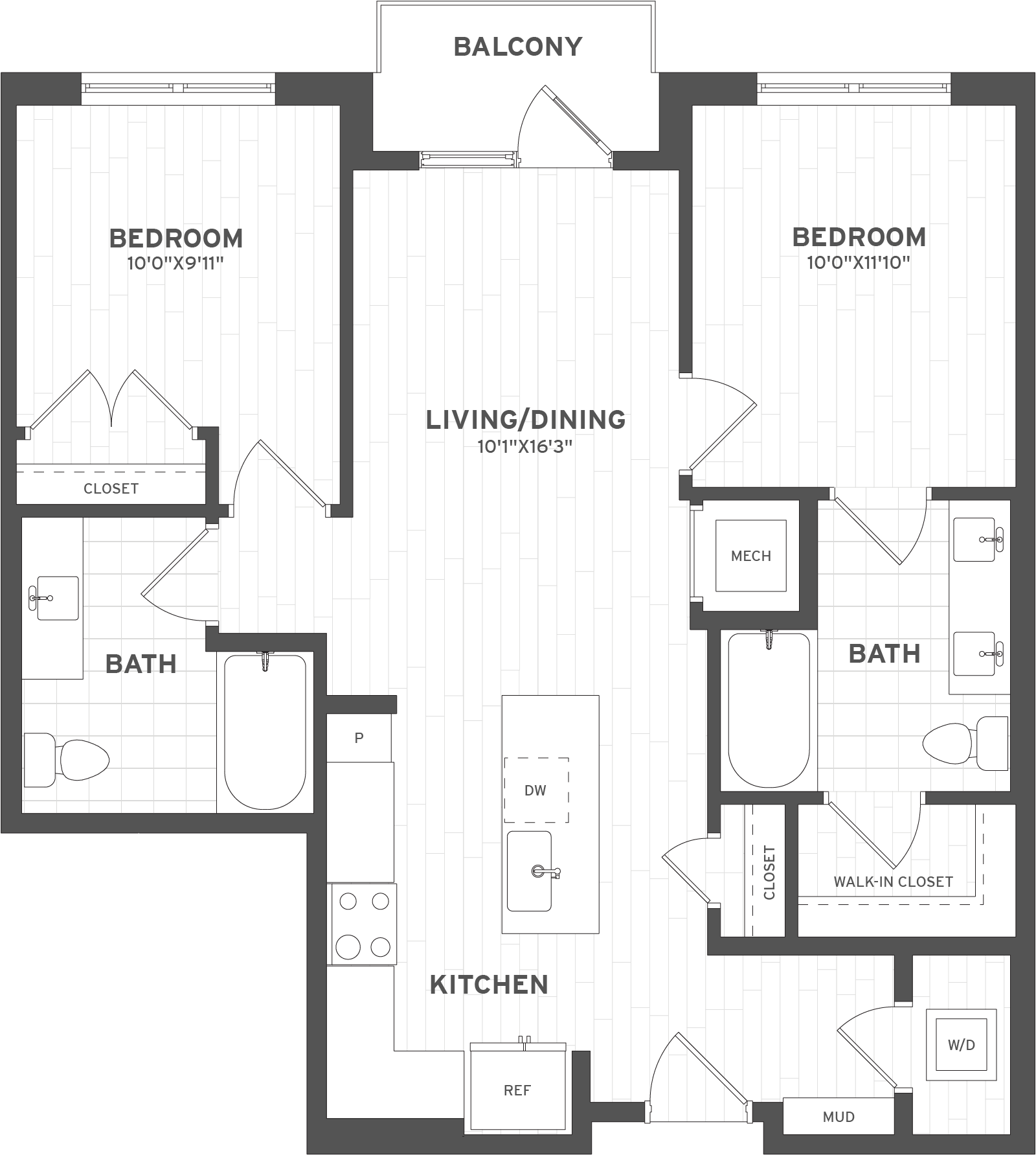 2 Bed/2 Bath WFH 80%-B5.WF