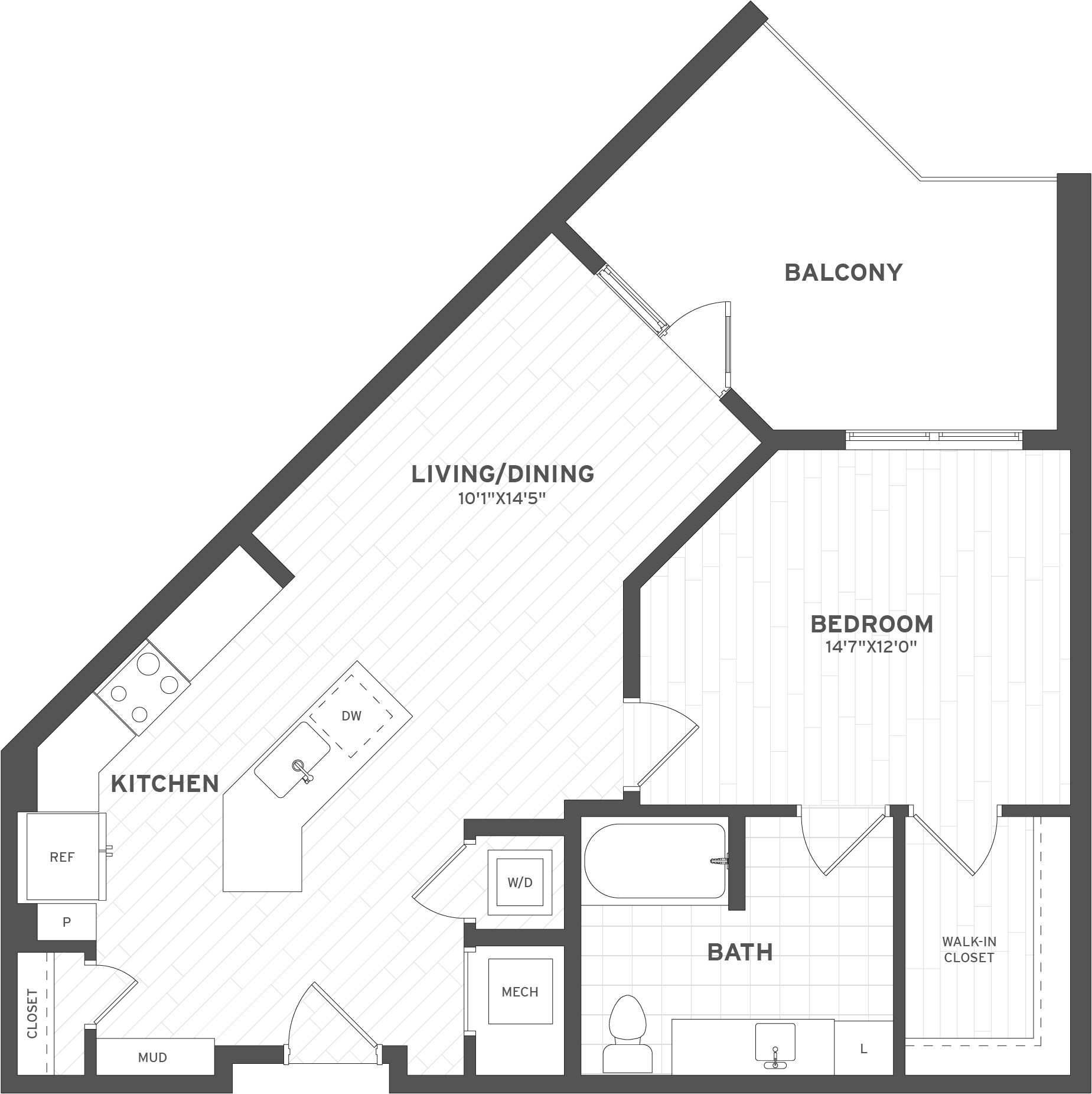 1 Bed/1 Bath-A1.6