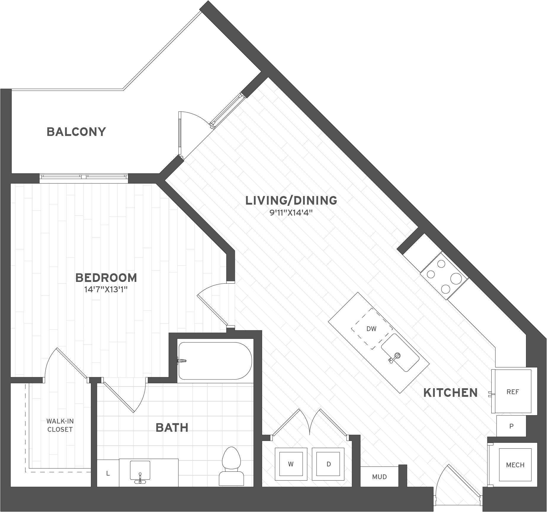 1 Bed/1 Bath ADA-A1.2A