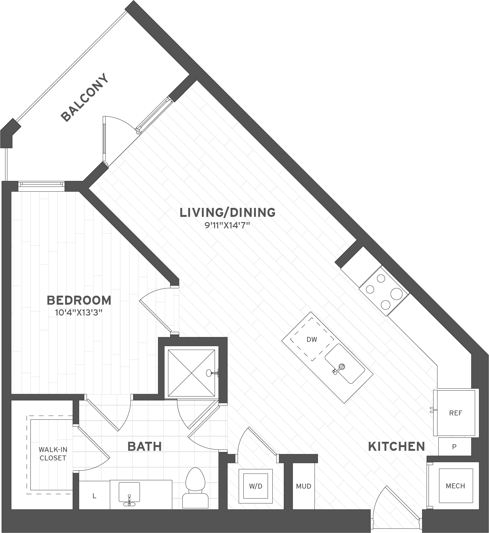 1 Bed/1 Bath-A1.7