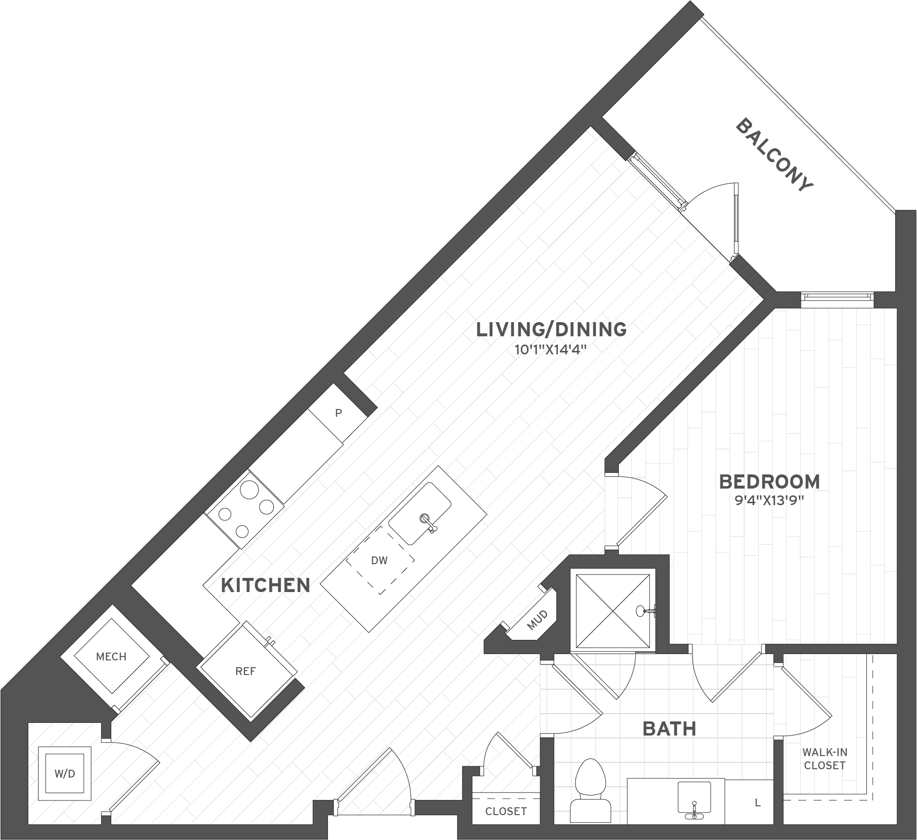 1 Bed/1 Bath-A1.5