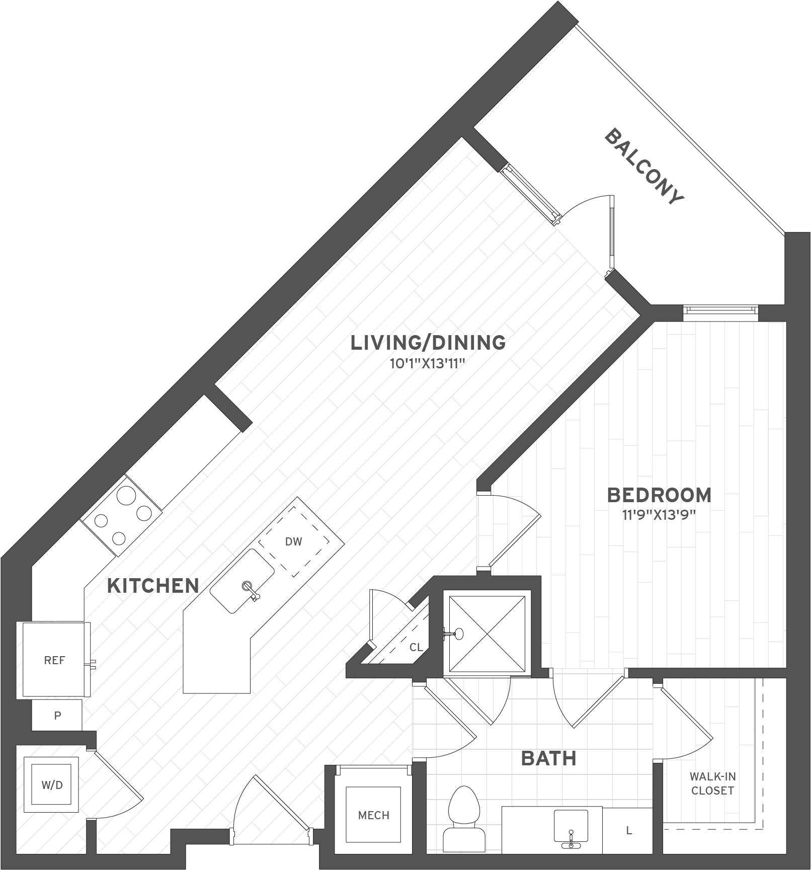 1 Bed/1 Bath-A1