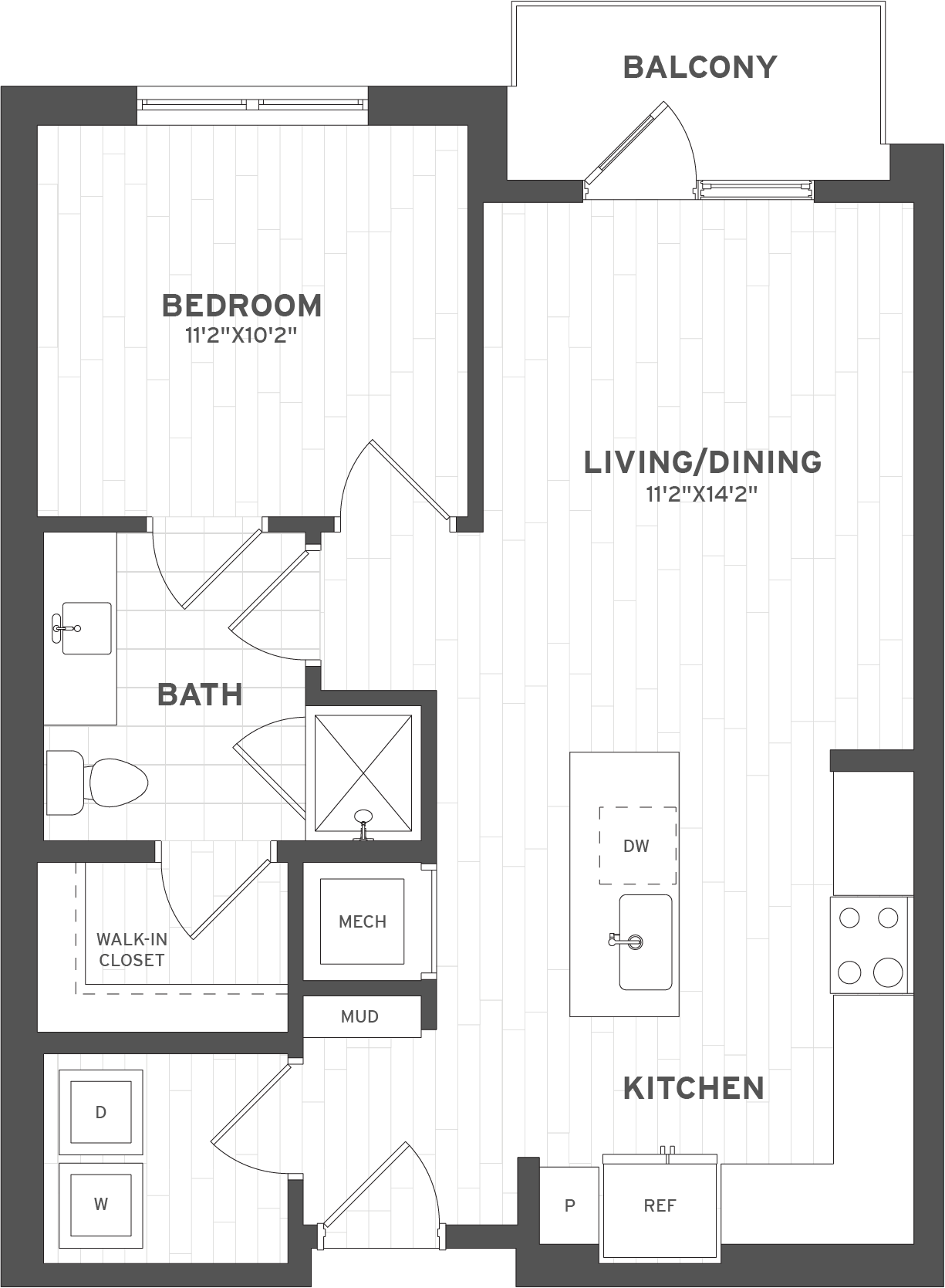 1 Bed/1 Bath-A2
