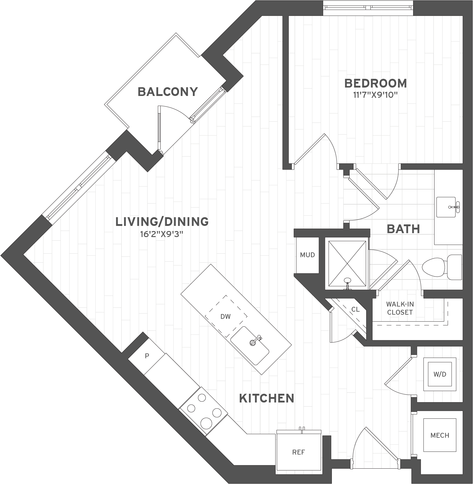 1 Bed/1 Bath-A4