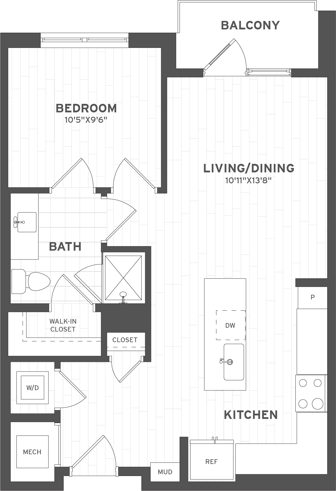 1 Bed/1 Bath-A5