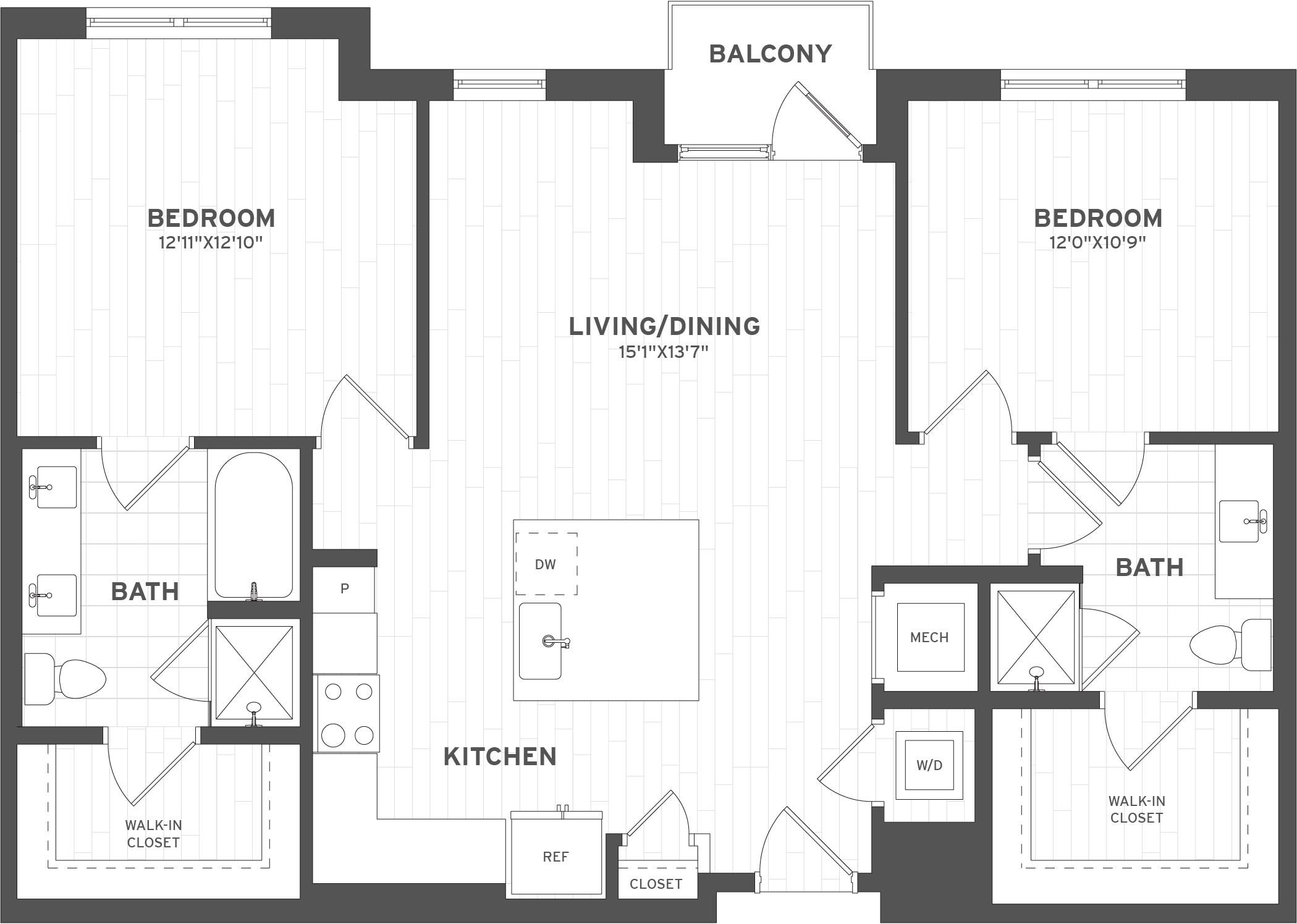 2 Bed/2 Bath-B2
