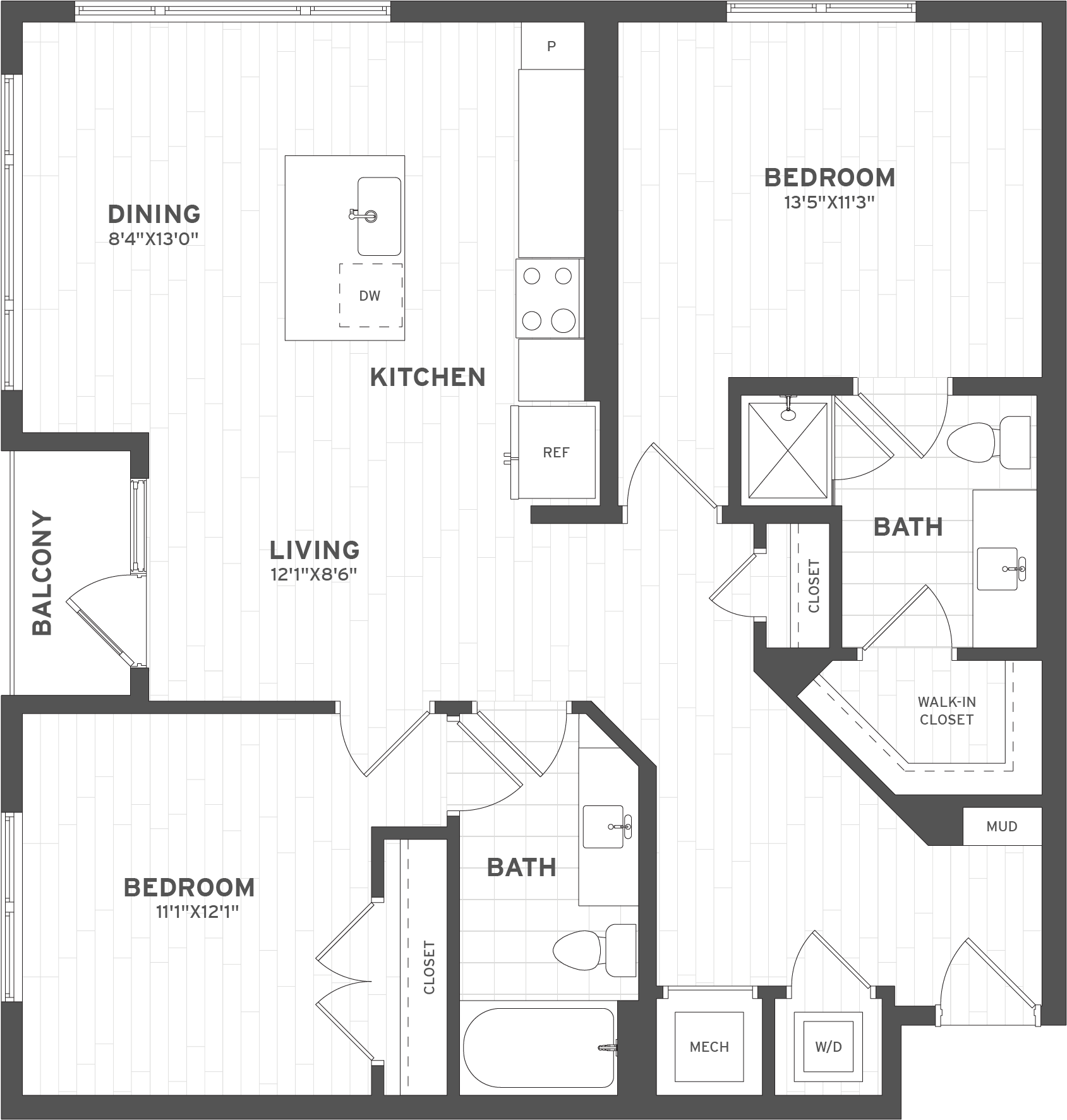 2 Bed/2 Bath-B3.1
