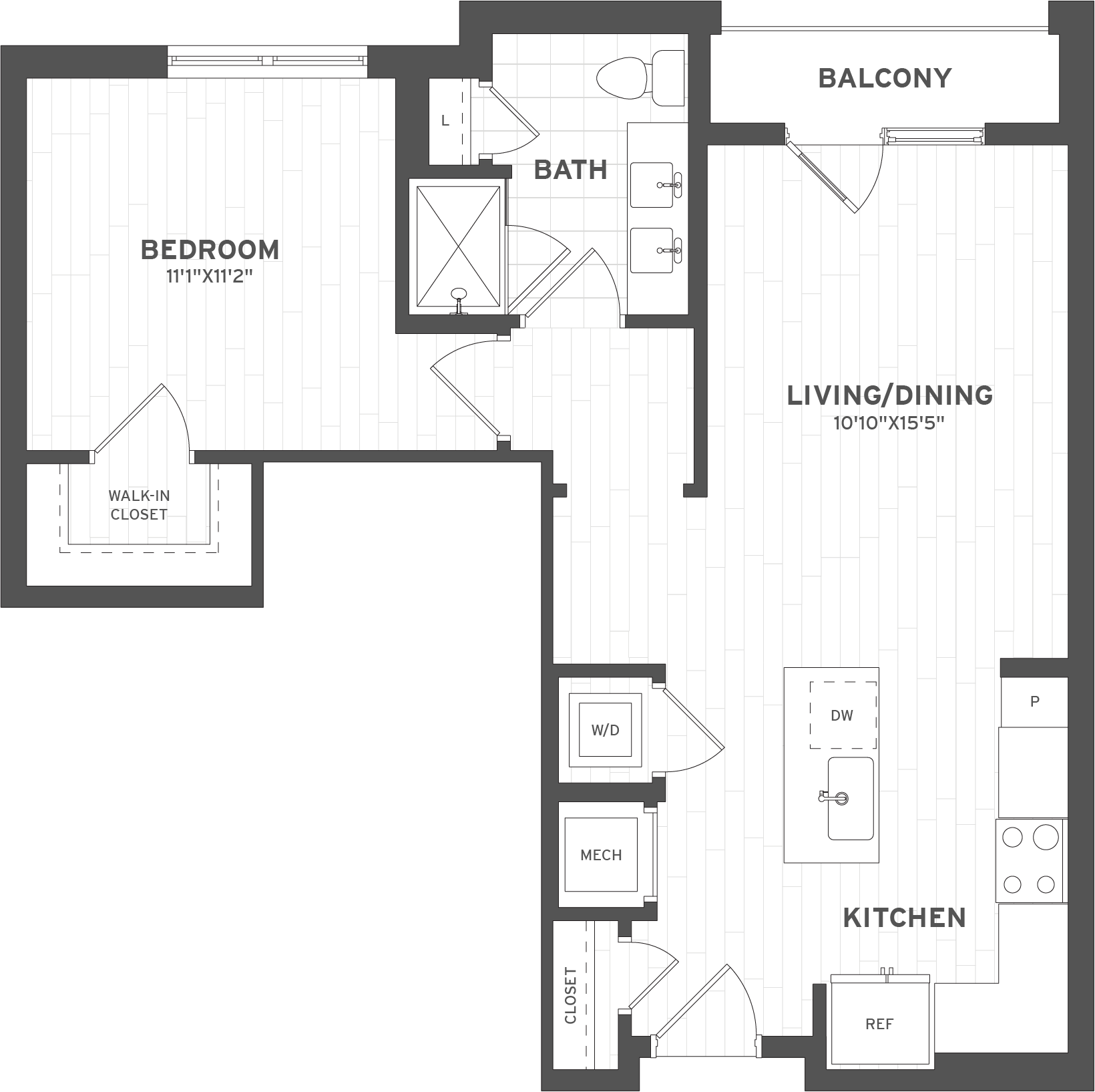 1 Bed/1 Bath-A4.6