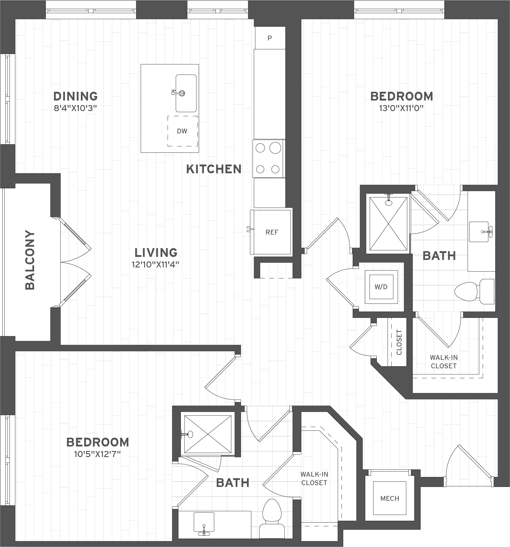 2 Bed/2 Bath-B2.6