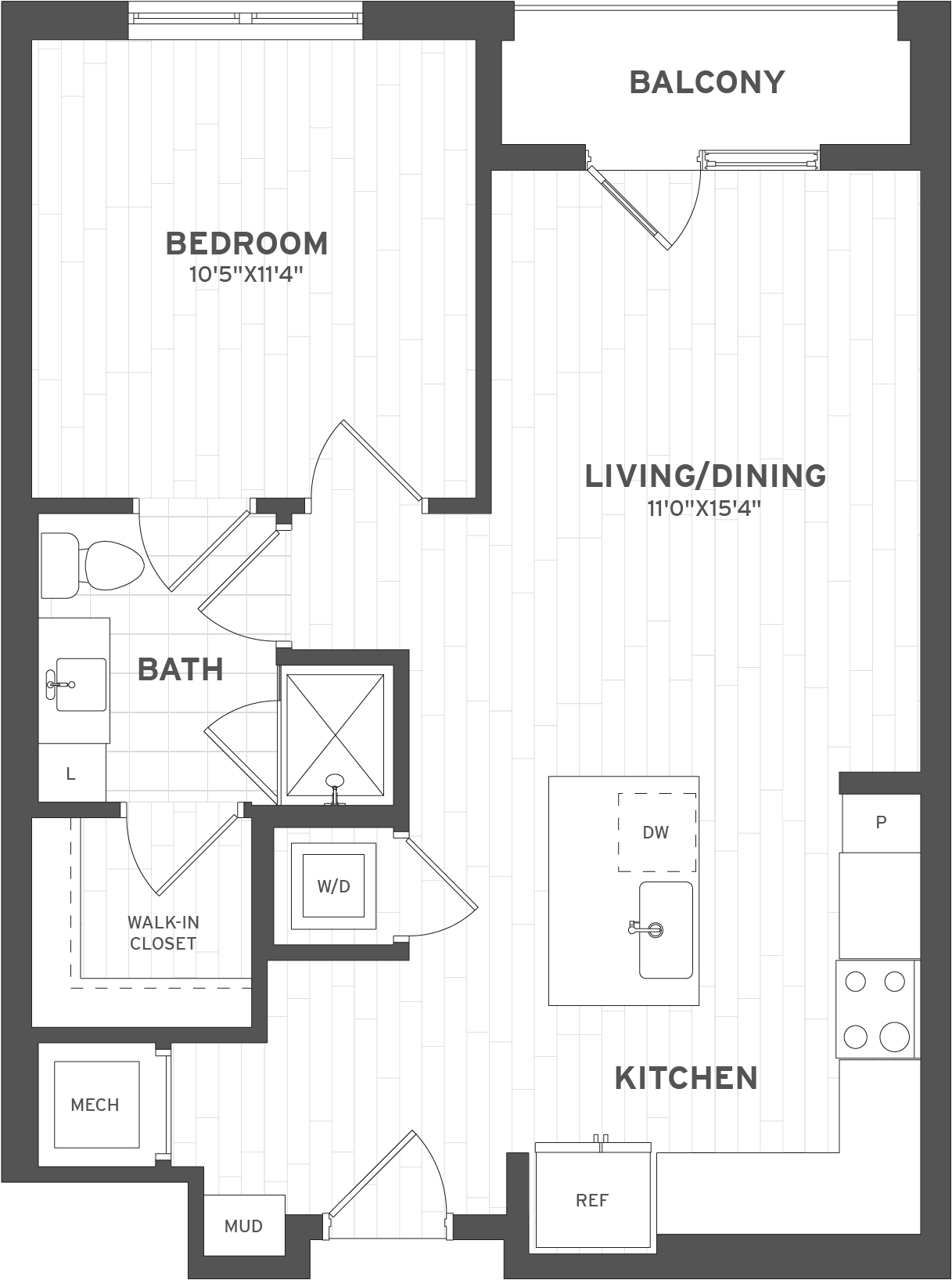 1 Bed/1 Bath-A1.1.6
