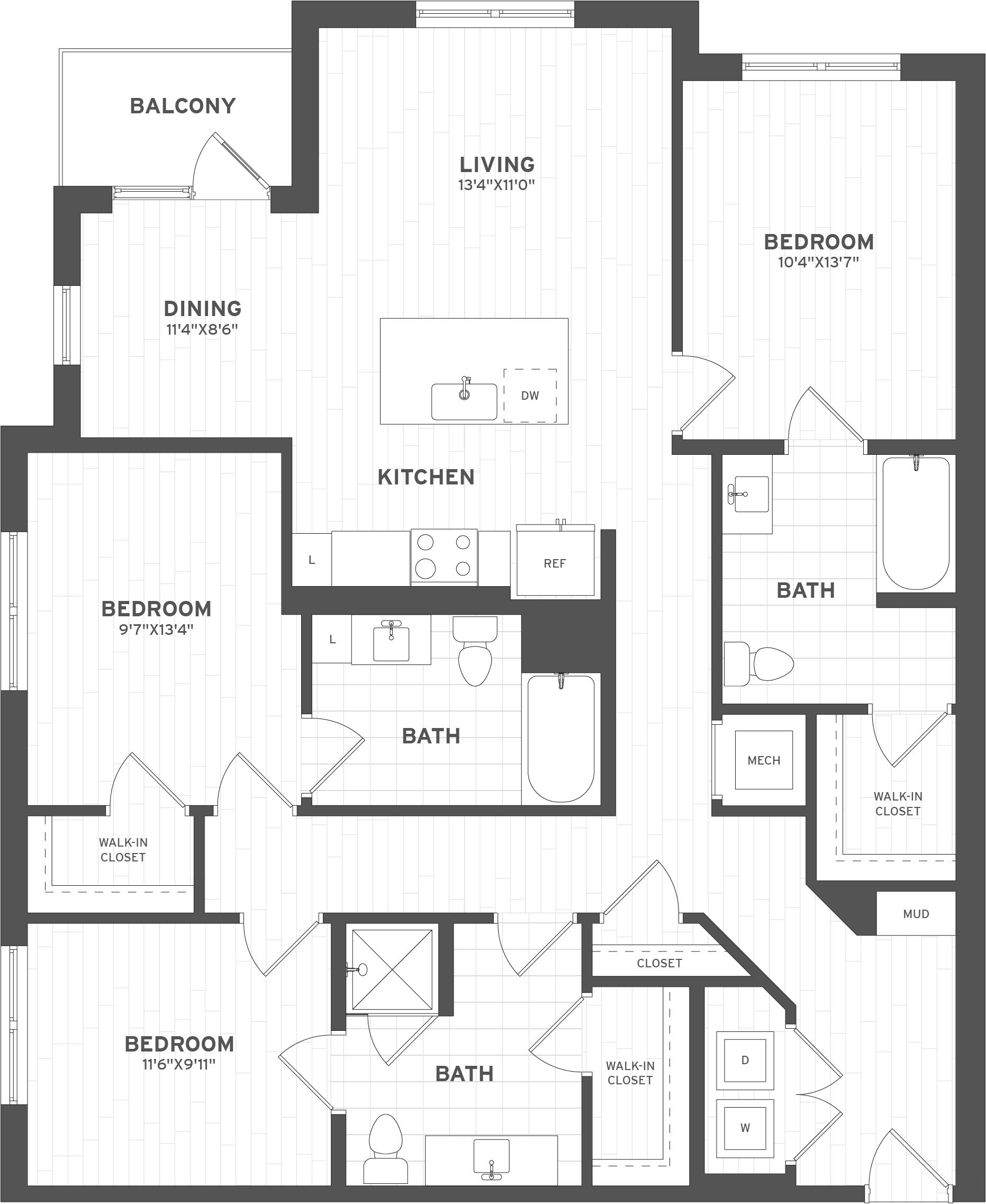 3 Bed/3 Bath ADA-C1A