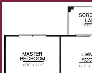 Highland Floorplan Highland Floorplan, 2 bedroom, 2 bath with screened lanai, 1044 square feet