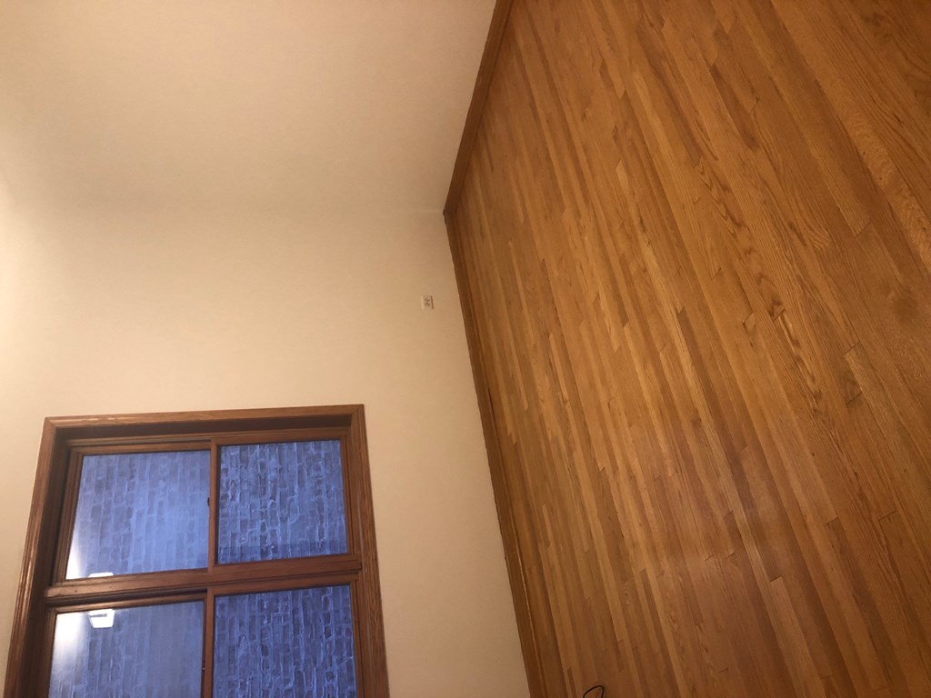 a door and a window in a room