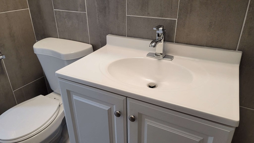 a bathroom with a sink and a toilet