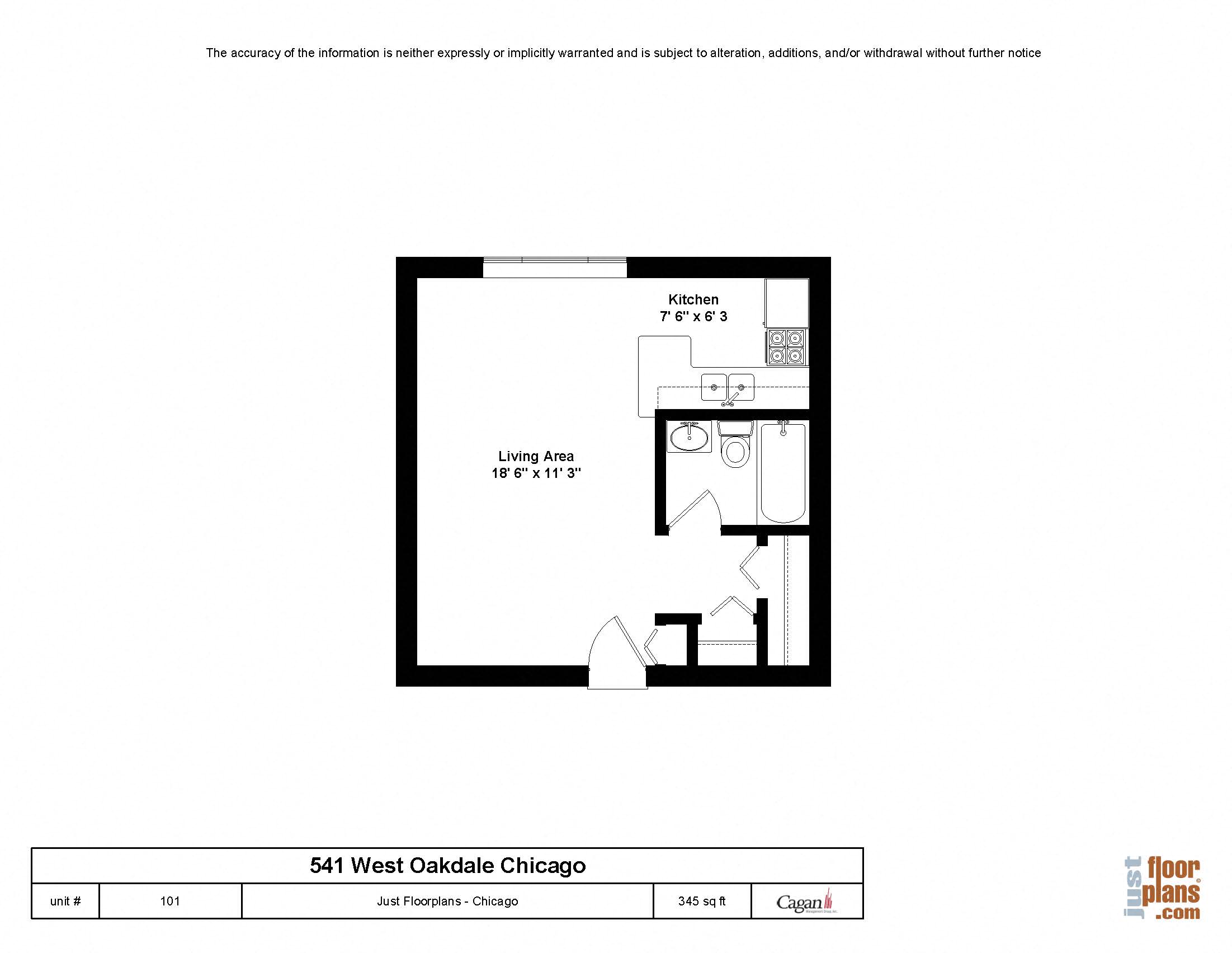 541 W Oakdale Studio Floor Plans