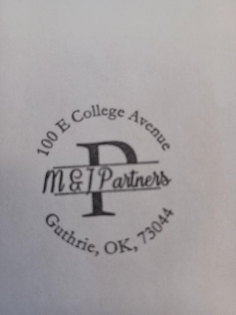 a piece of paper with a logo for a company called metal painters