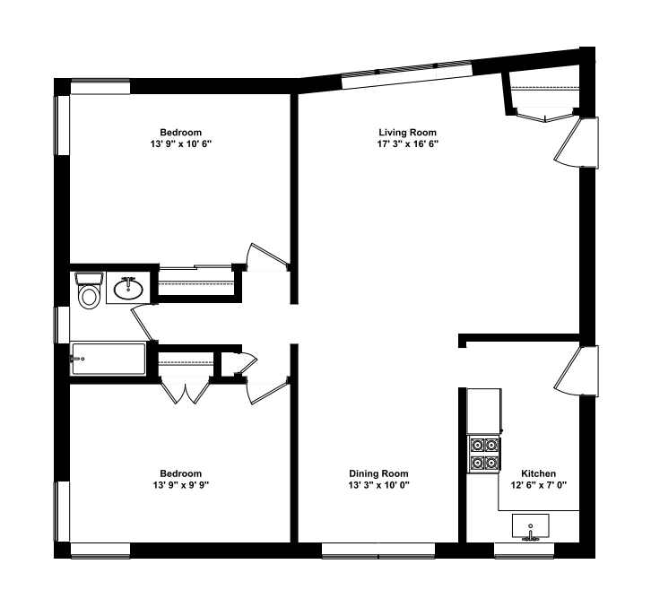 549-607 Sheridan Two Bedroom