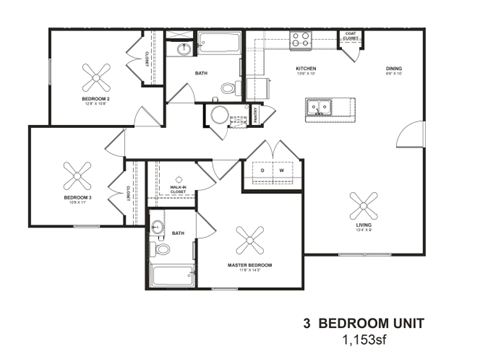 the plan of the third floor of the house
