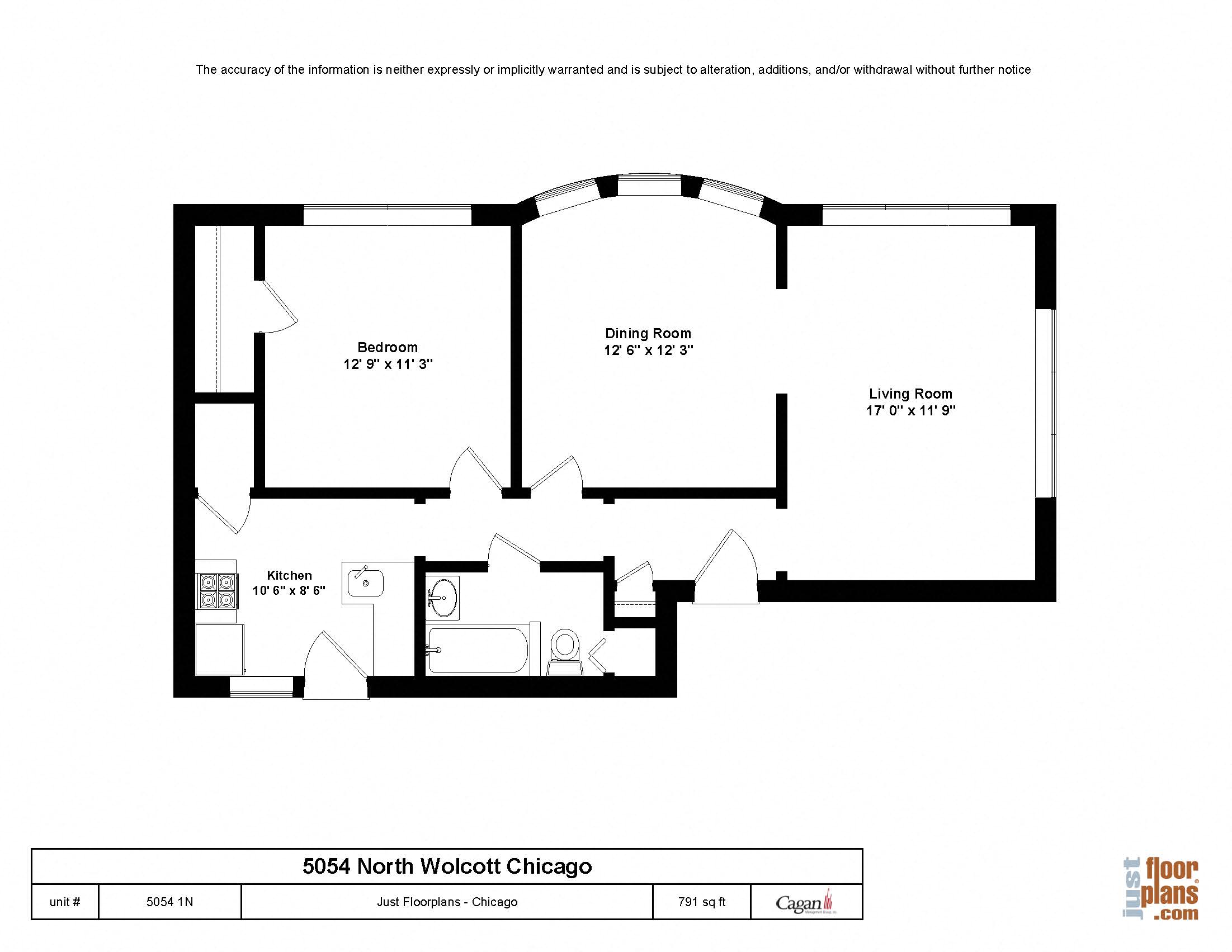 5054 N Wolcott One Bedroom