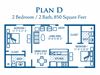 2 Bedroom / 2 Bath (Small)